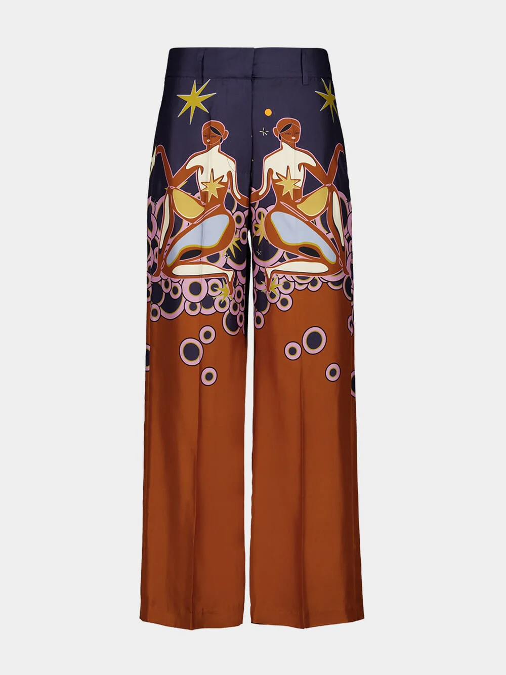 Sonia Soulprint Printed Silk Twill Pants - Image 2