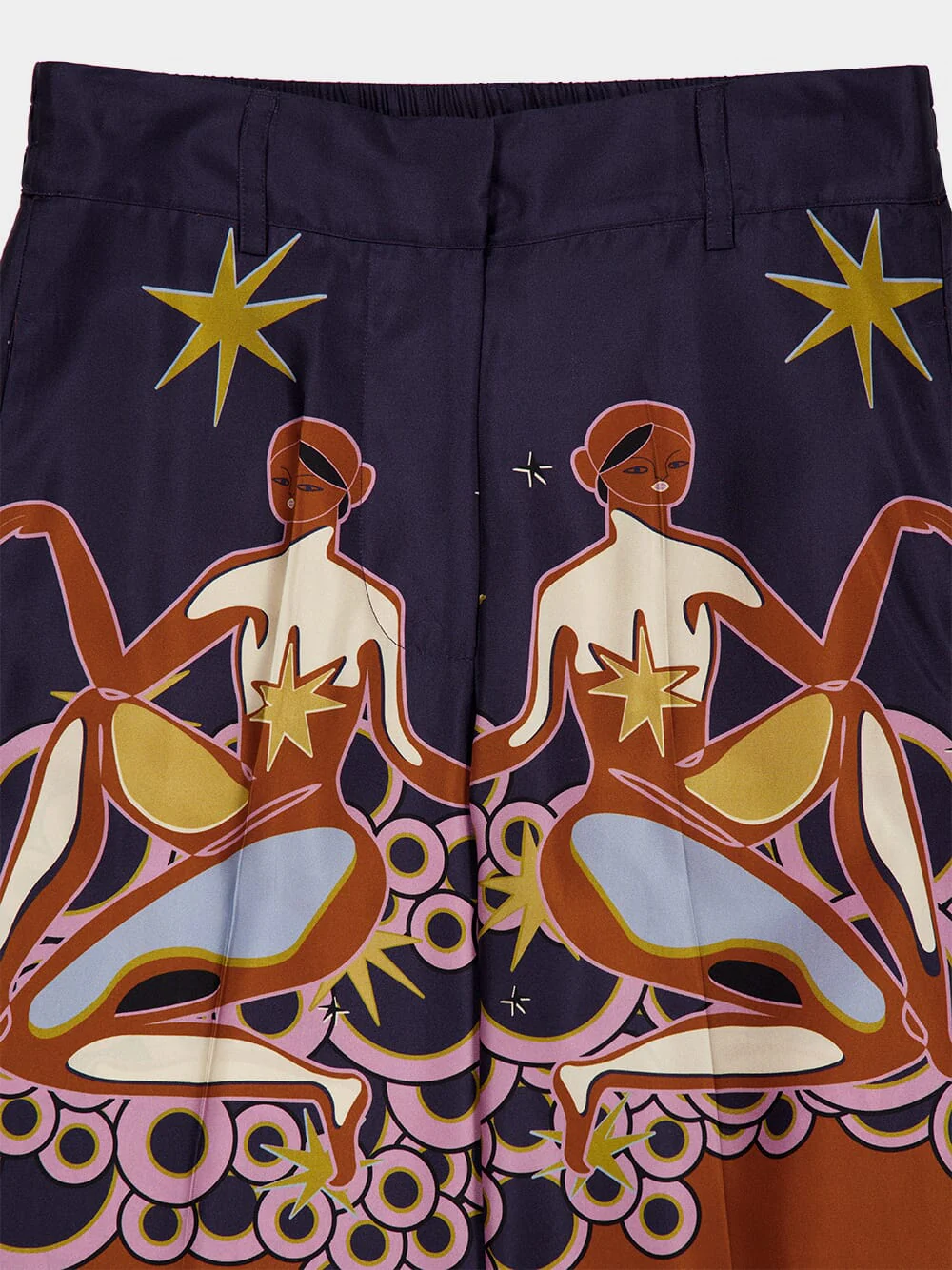 Sonia Soulprint Printed Silk Twill Pants - Image 7