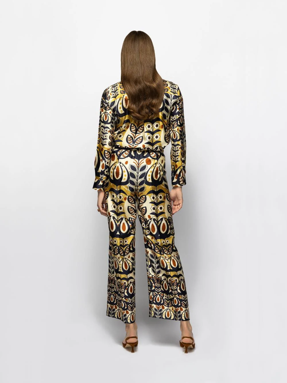Sonia Wonderland Printed Silk Twill Pants - Image 3