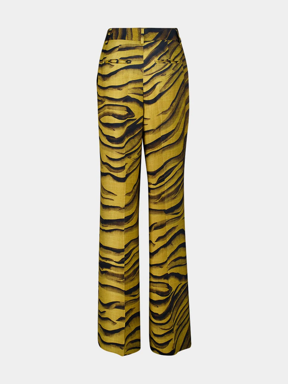 Stacy Tigerstripes Wide-Leg Tailored Twill Pants - Image 2