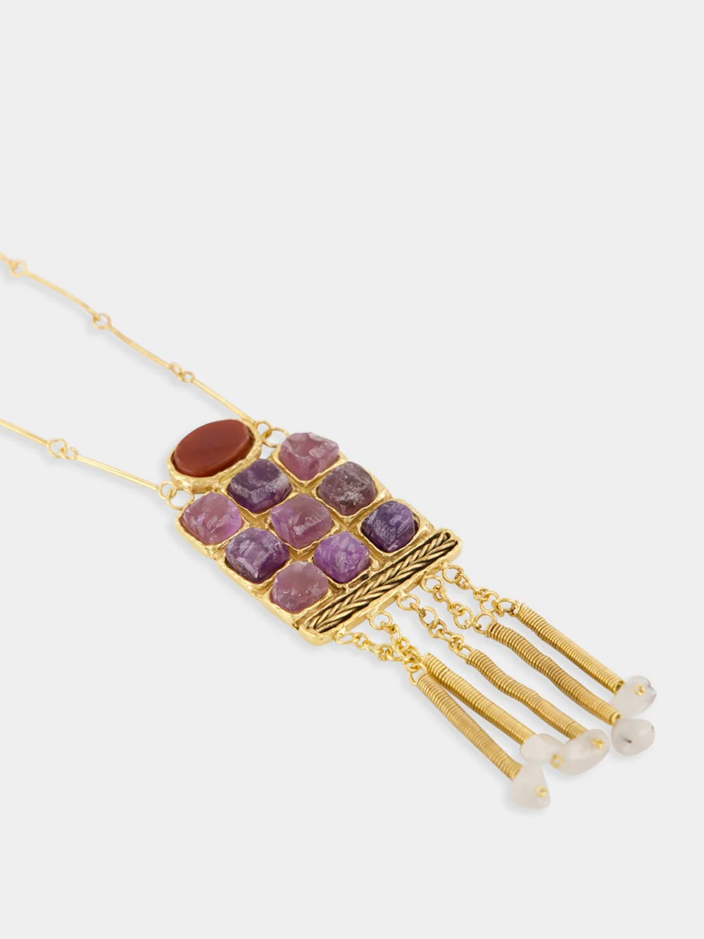Tango Square Necklace with Stones - Image 2