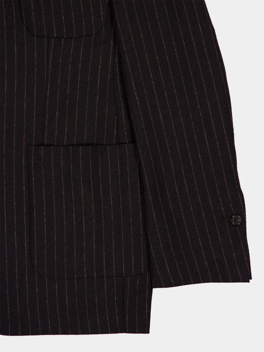 Tansy Coffee Bean Striped Blazer with Internal Detail - Image 6