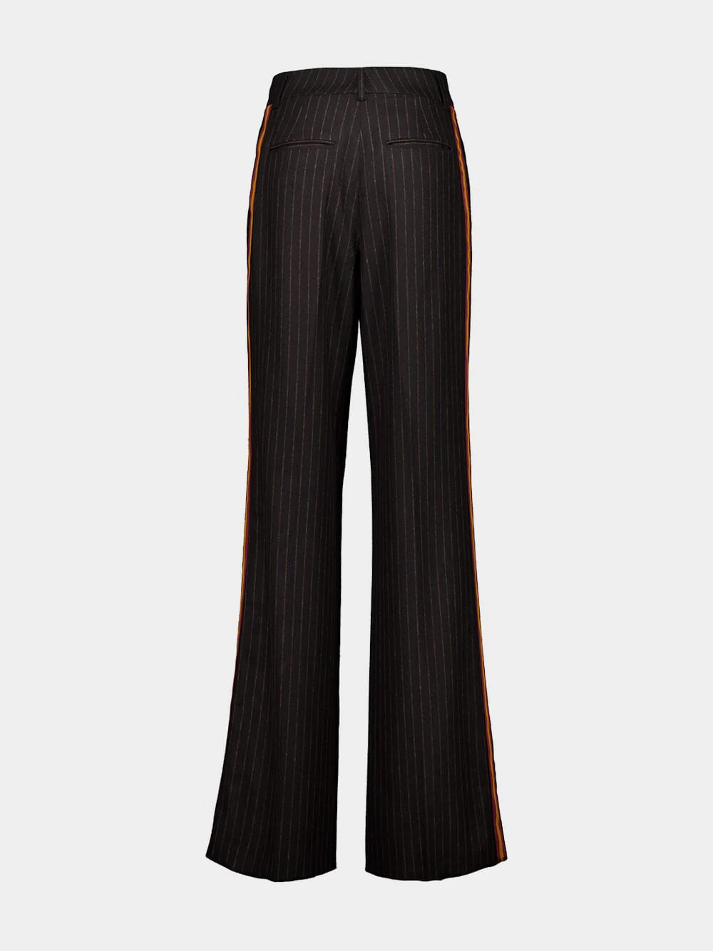 Torenia Coffee Bean Striped Pants with Side Detail - Image 3