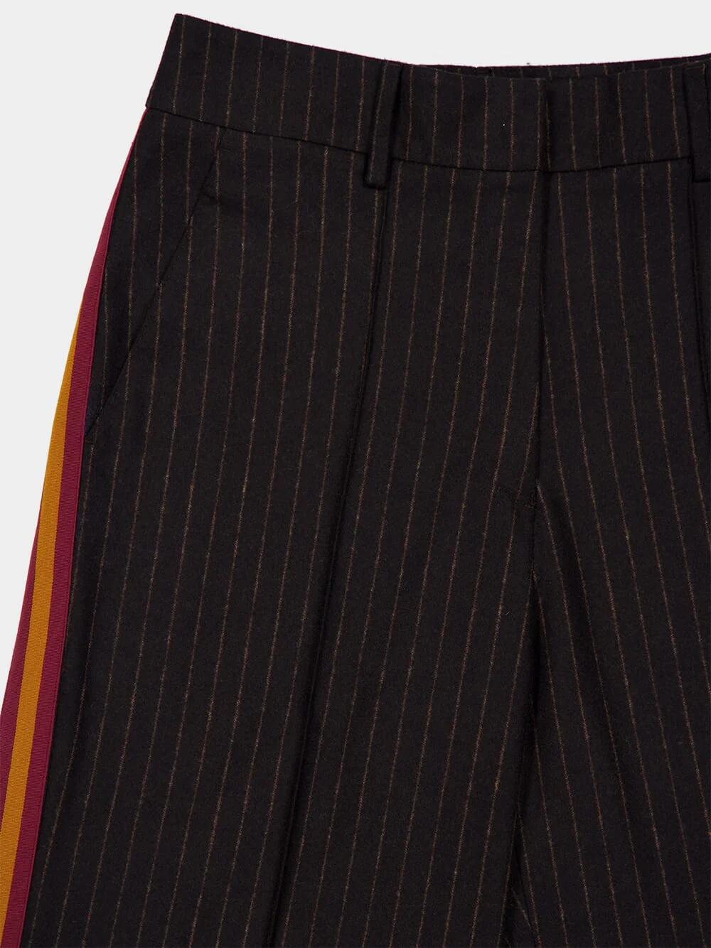 Torenia Coffee Bean Striped Pants with Side Detail - Image 5