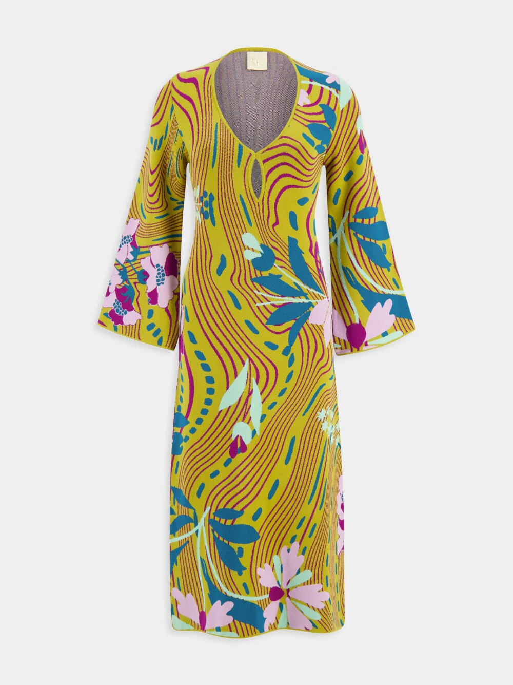 Varvara Floral Psic Jacquard Dress