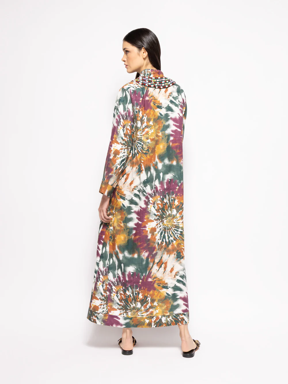 Vera Ocotillo Print Linen Dress - Image 10