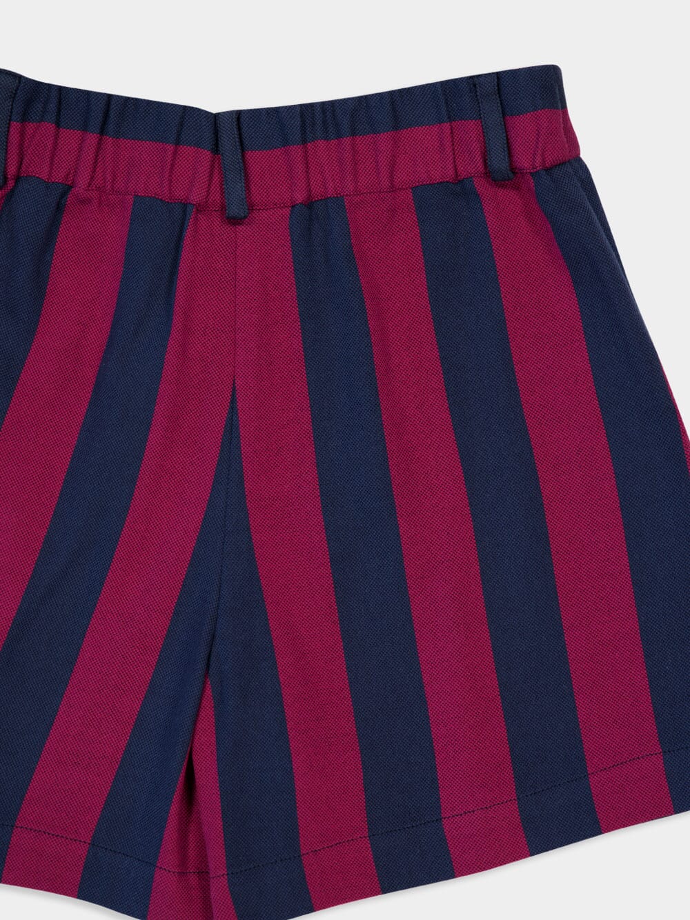 Virgo Purple Hand-Woven Striped Wide-Leg Shorts - Image 6
