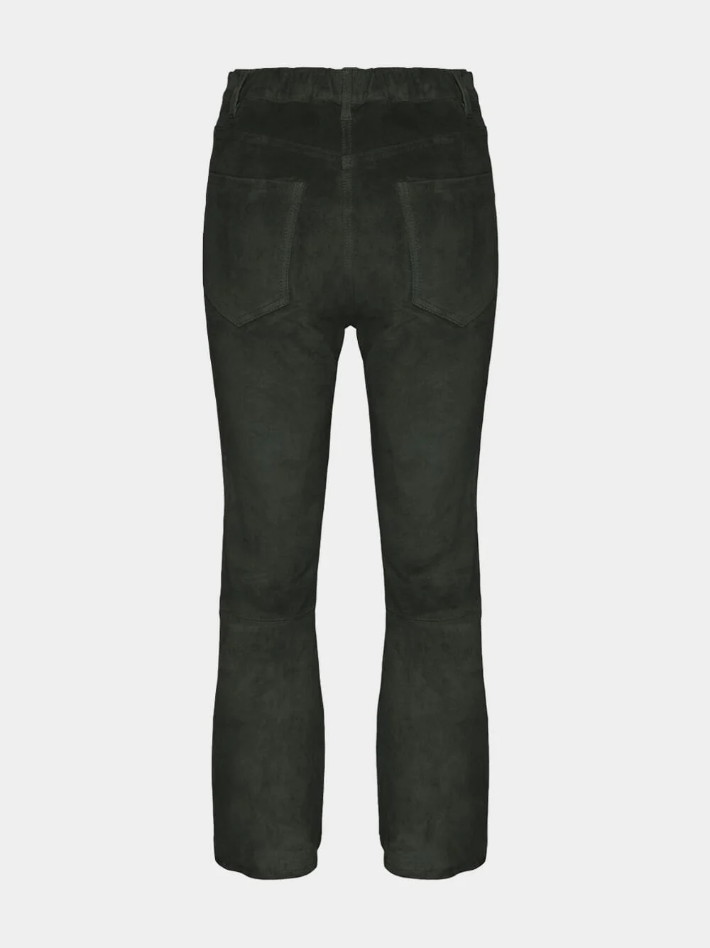 Zircon Leather Flared Pants - Image 8