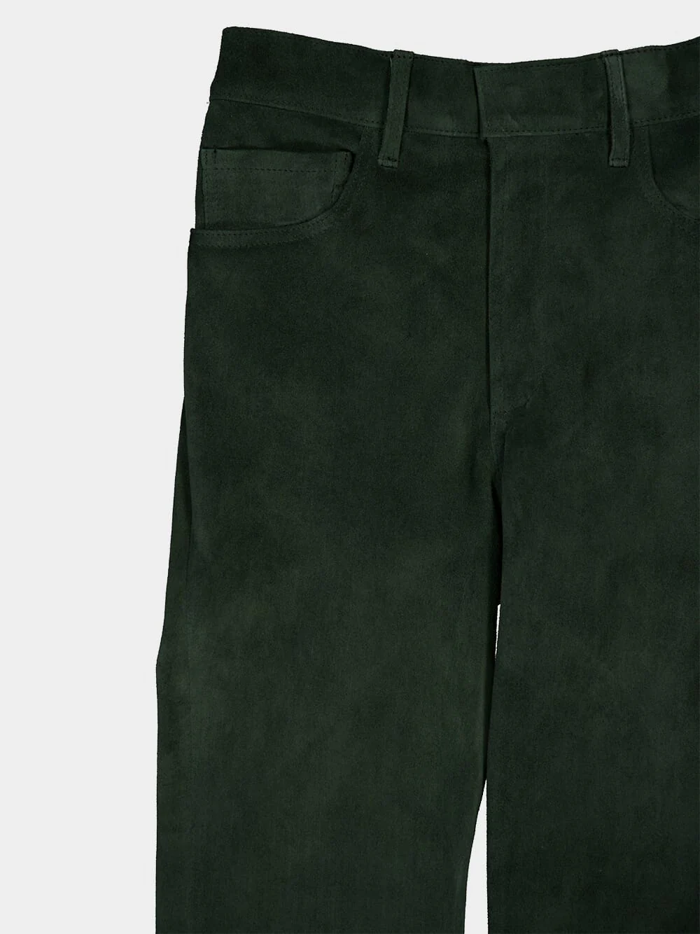 Zirconia Suede Embroidered Pants - Image 5