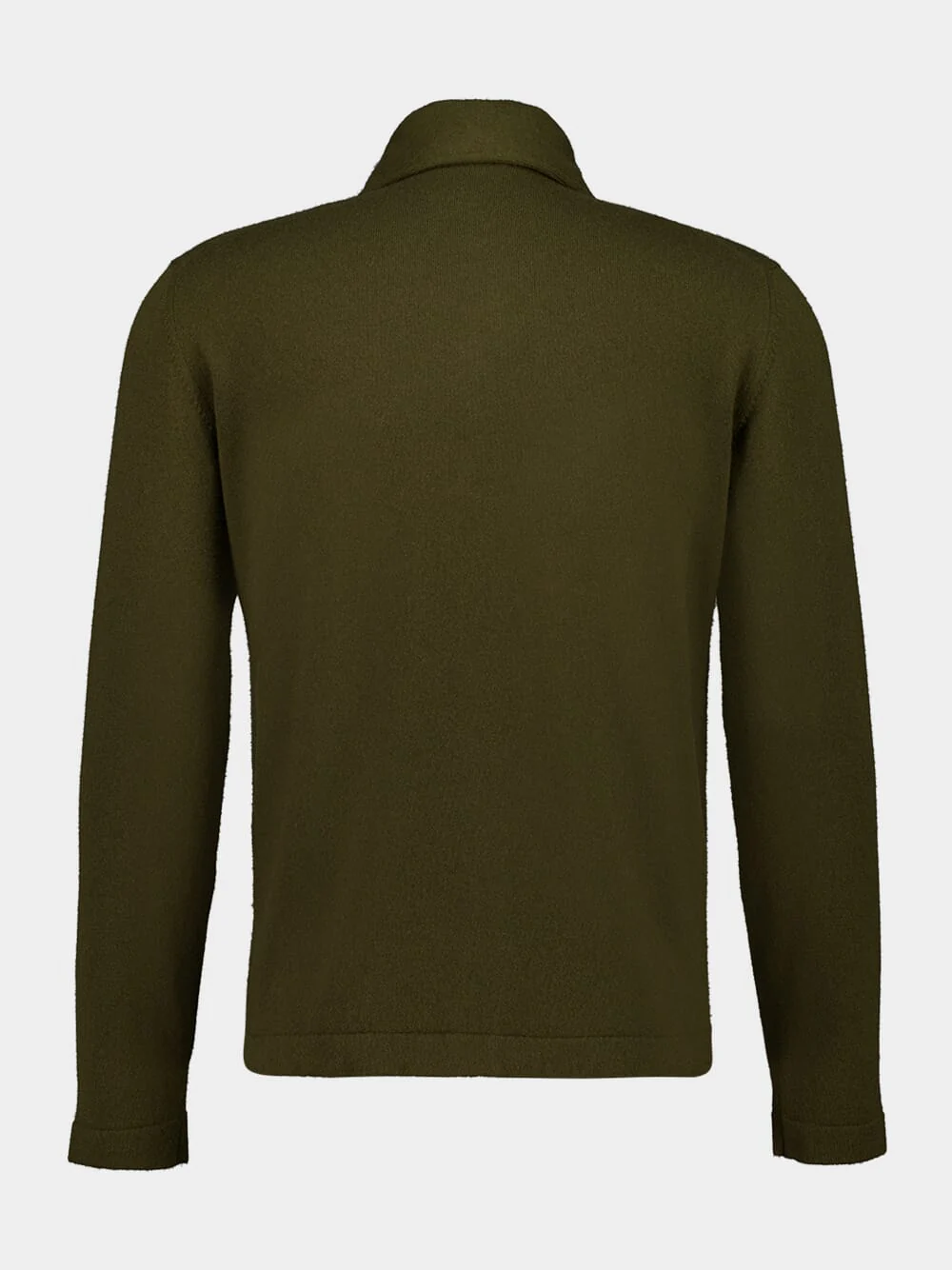 Brown Cashmere Button-Up Shirt Jacket - Image 2