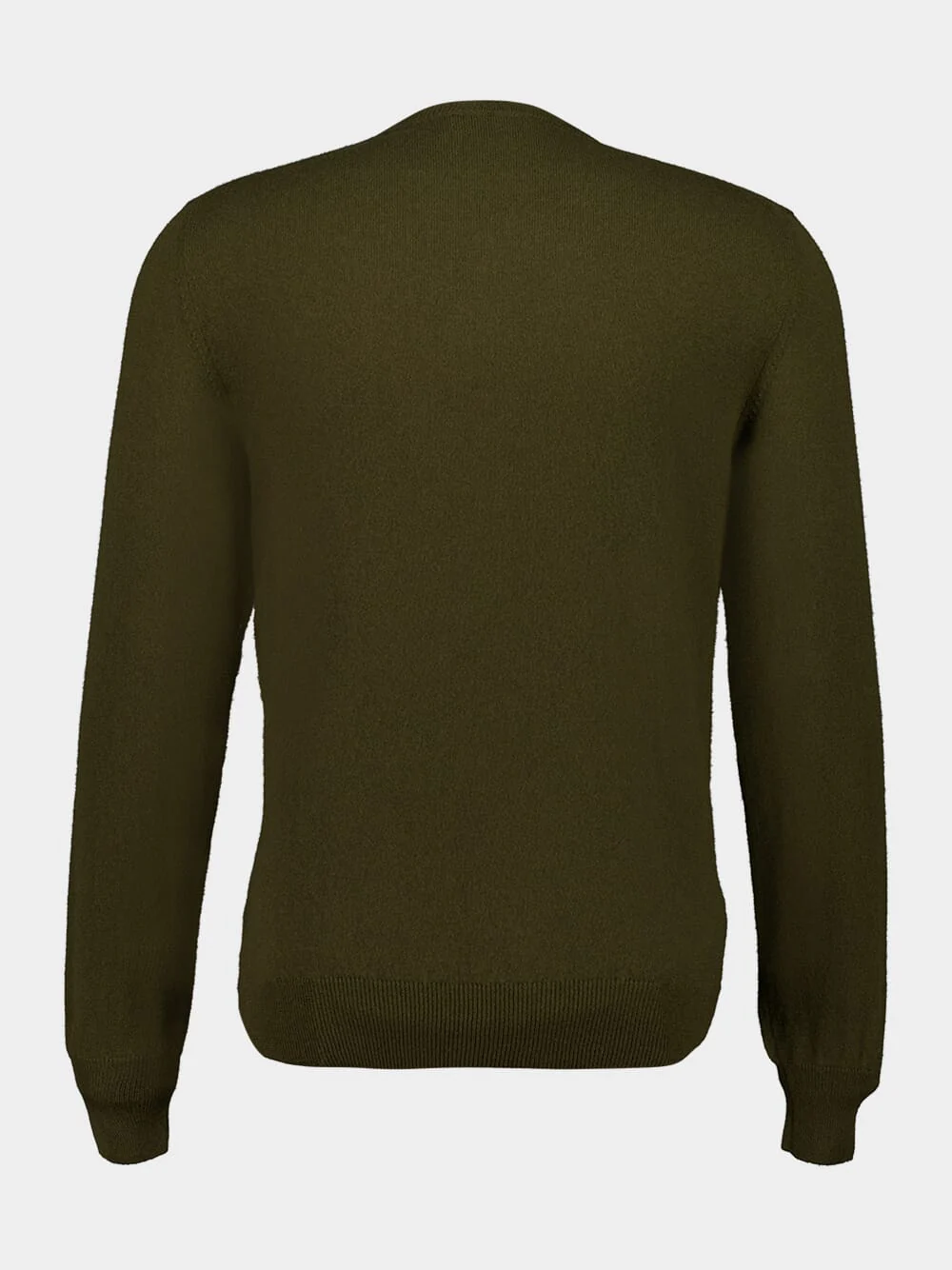 Brown Cashmere Crewneck Sweater - Image 2
