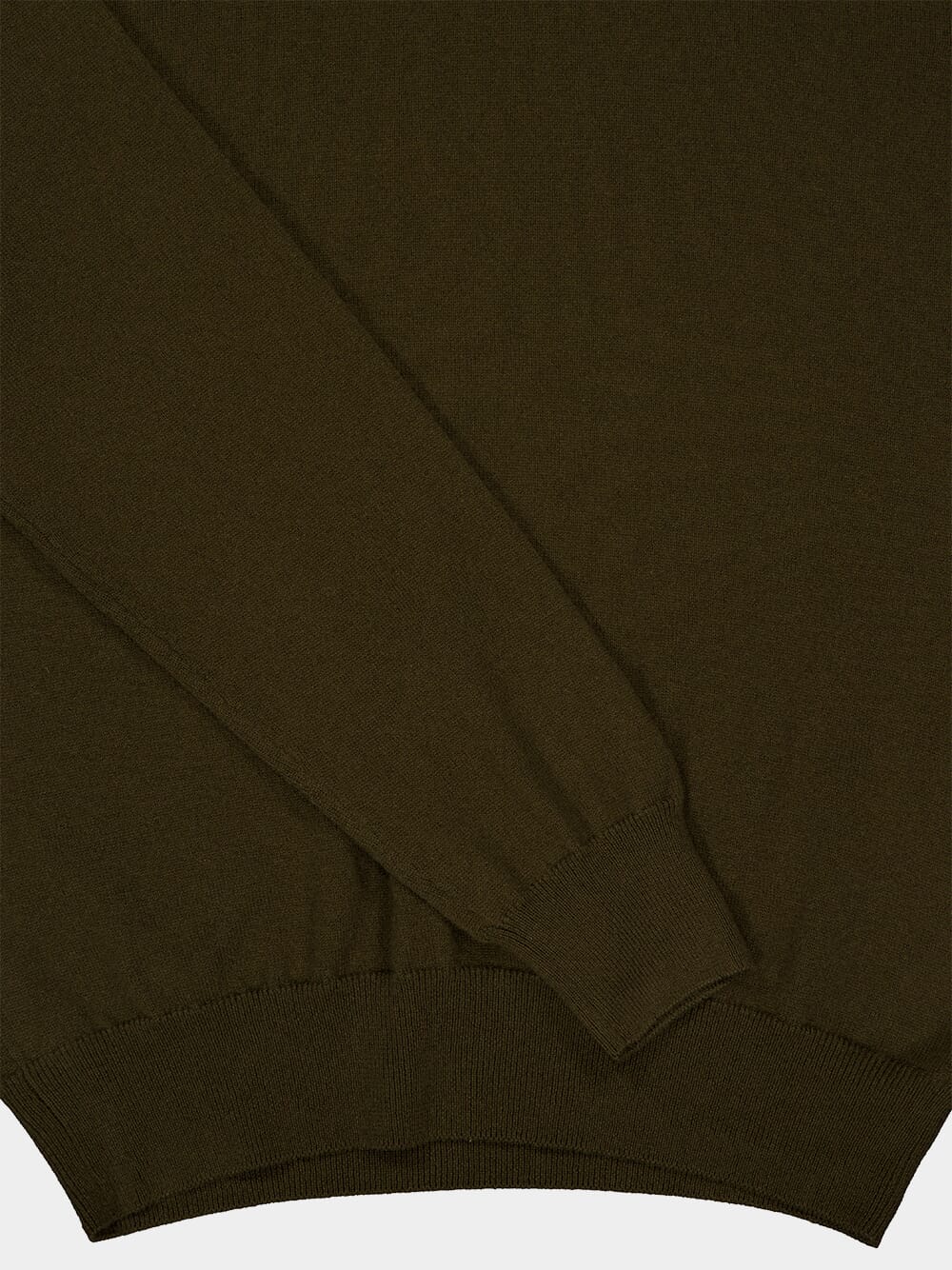 Brown Cashmere Crewneck Sweater - Image 4