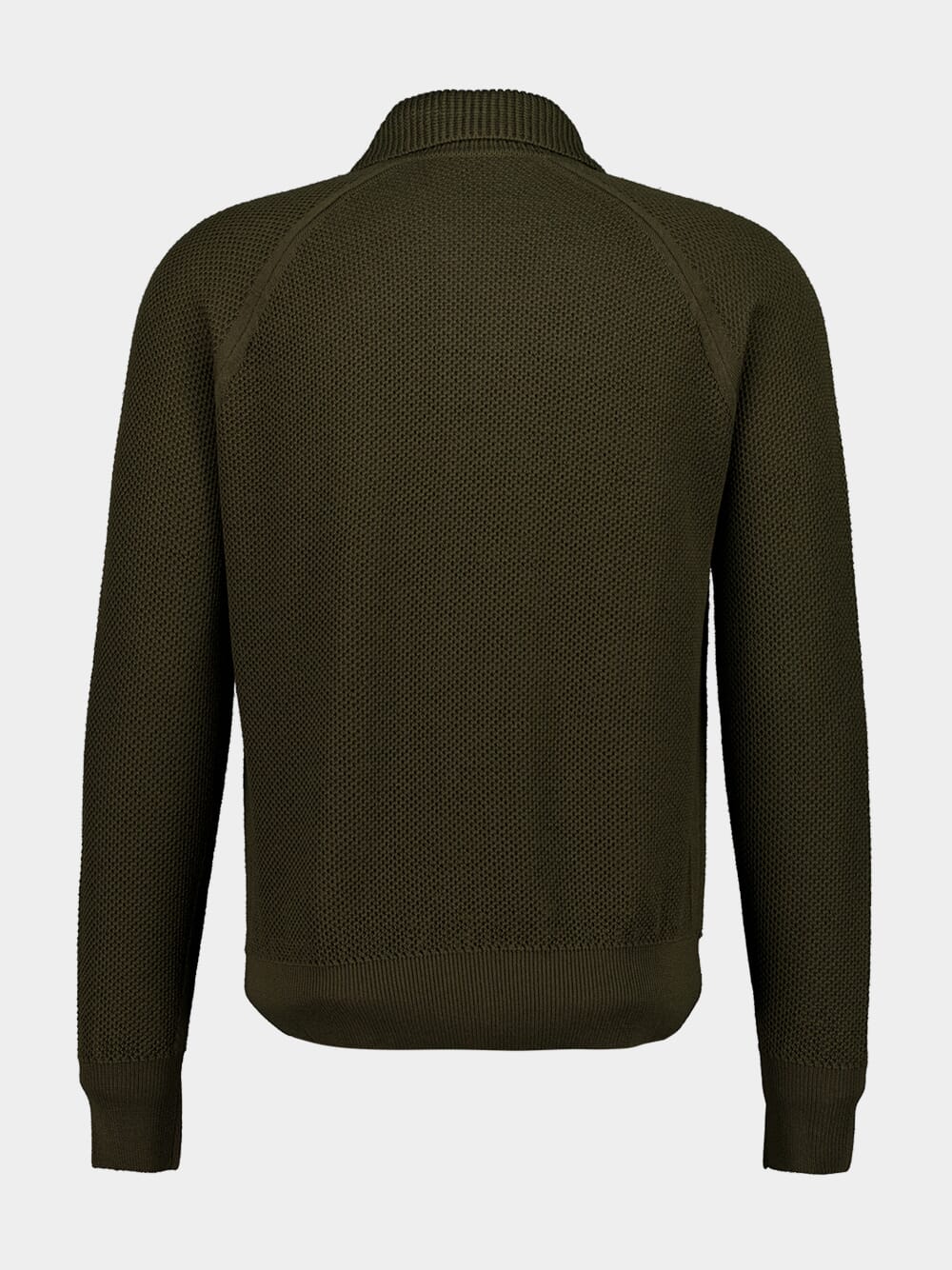 Brown Virgin Wool Button-Up Overshirt - Image 2
