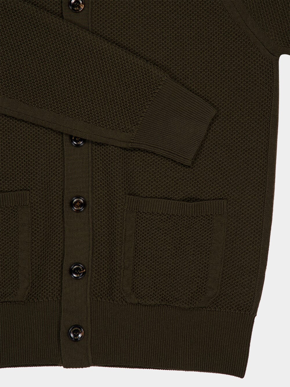 Brown Virgin Wool Button-Up Overshirt - Image 4