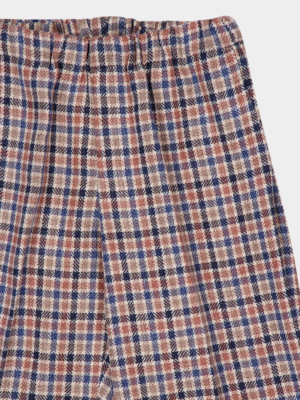Checked Linen Cotton Straight-Leg Trousers - Image 3