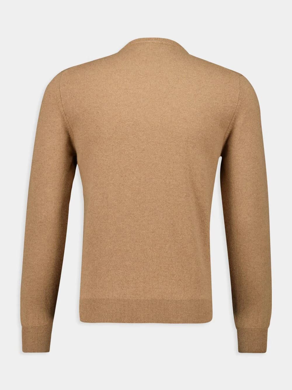 Light Brown Crewneck Cashmere Sweater - Image 2