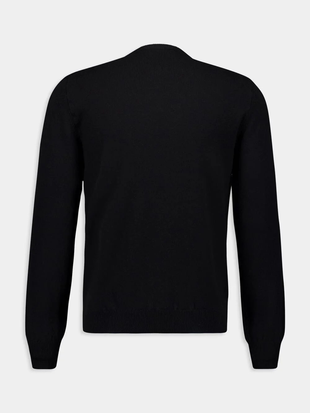 Black Cashmere Crewneck Sweater - Image 2