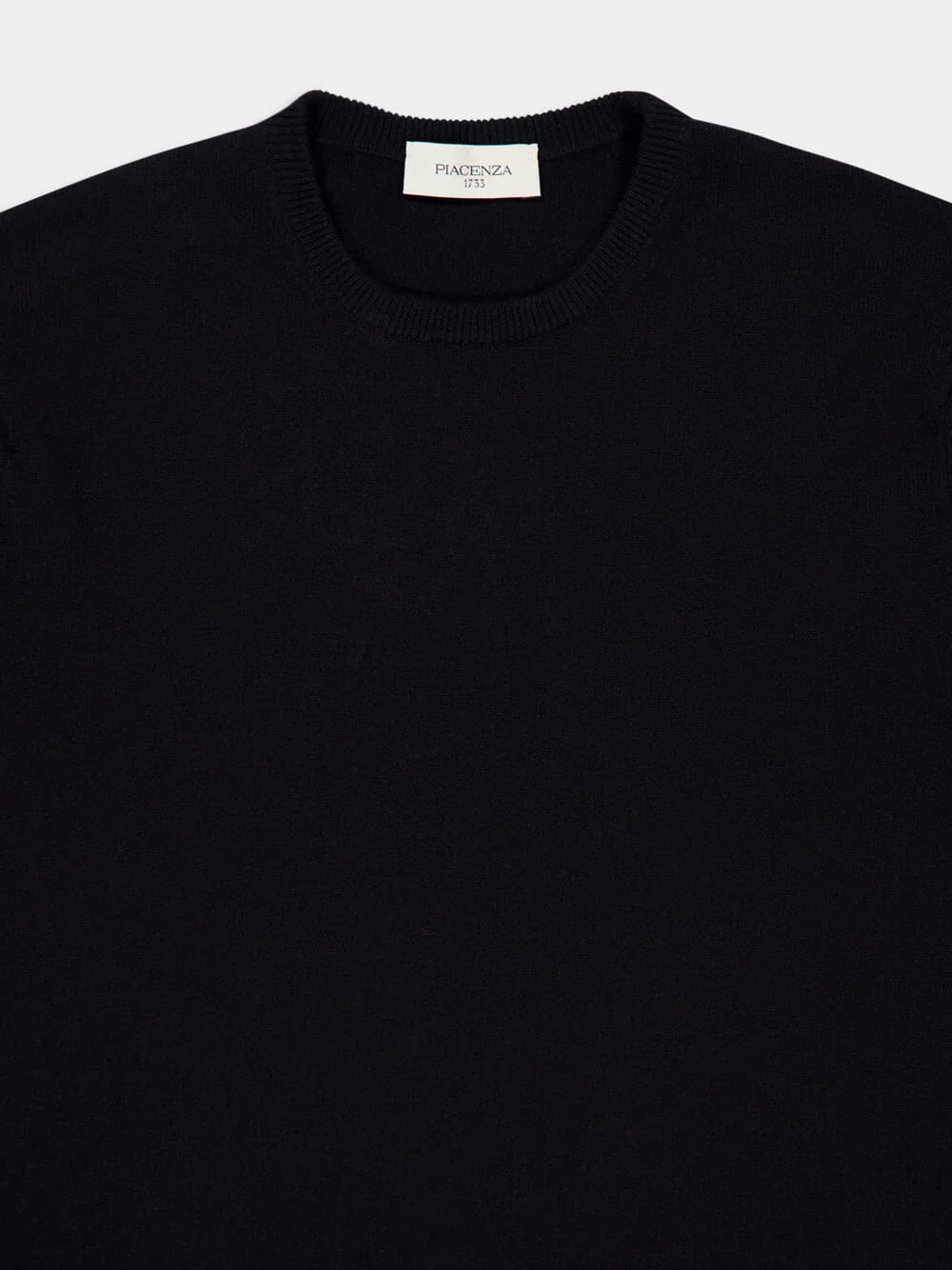 Black Cashmere Crewneck Sweater - Image 3