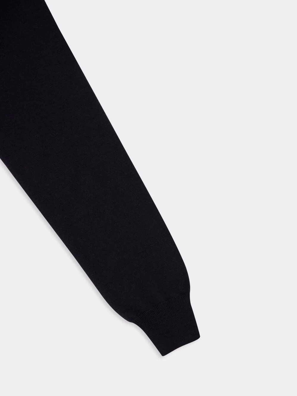 Black Cashmere Crewneck Sweater - Image 4