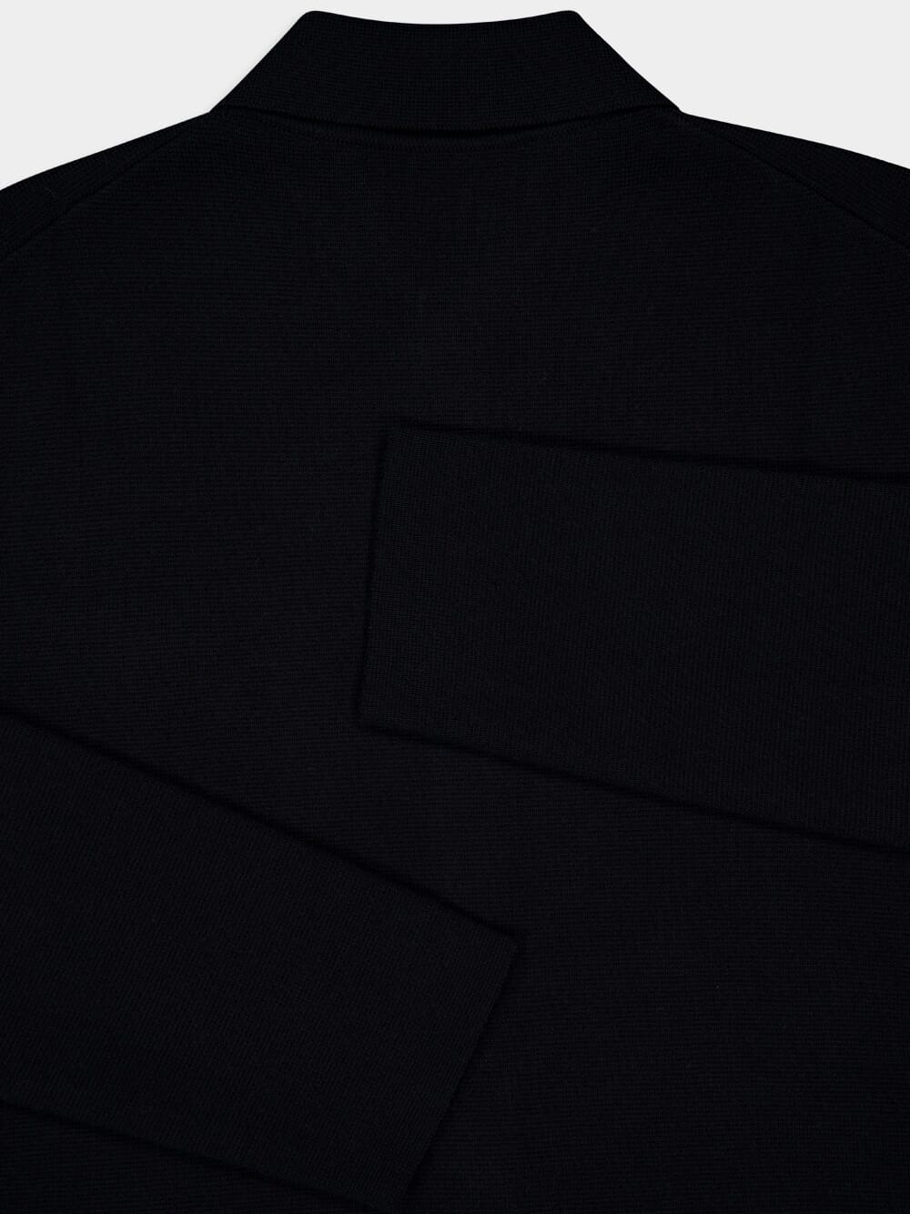 Black Wool Long-Sleeve Shirt - Image 4