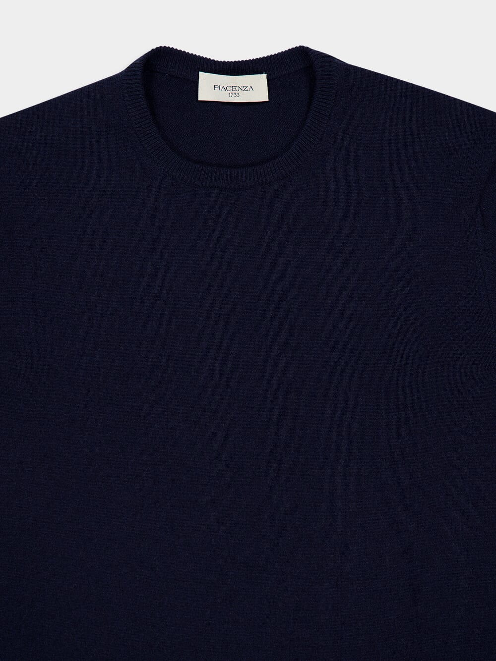 Blue Cashmere Crewneck Sweater - Image 3