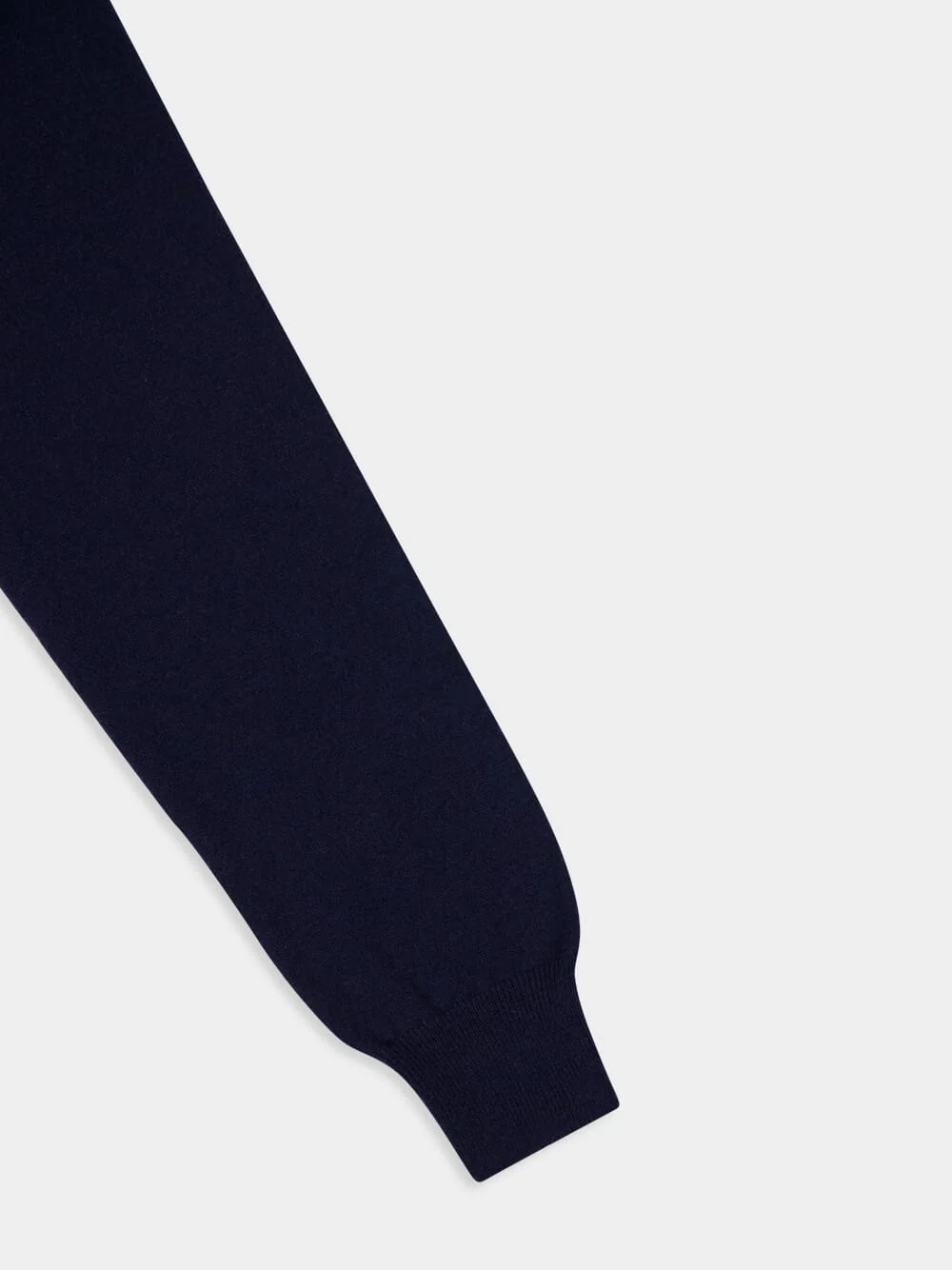 Blue Cashmere Crewneck Sweater - Image 4