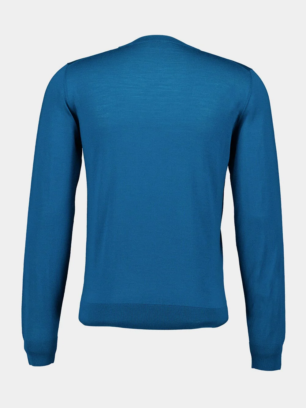 Blue Lightweight Merino Wool Crewneck - Image 2