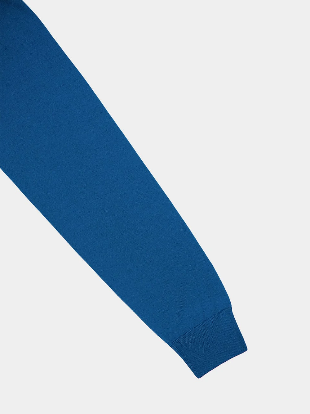 Blue Lightweight Merino Wool Crewneck - Image 4