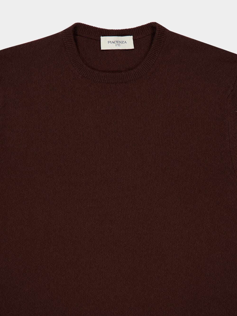Brown Cashmere Crewneck Sweater - Image 3