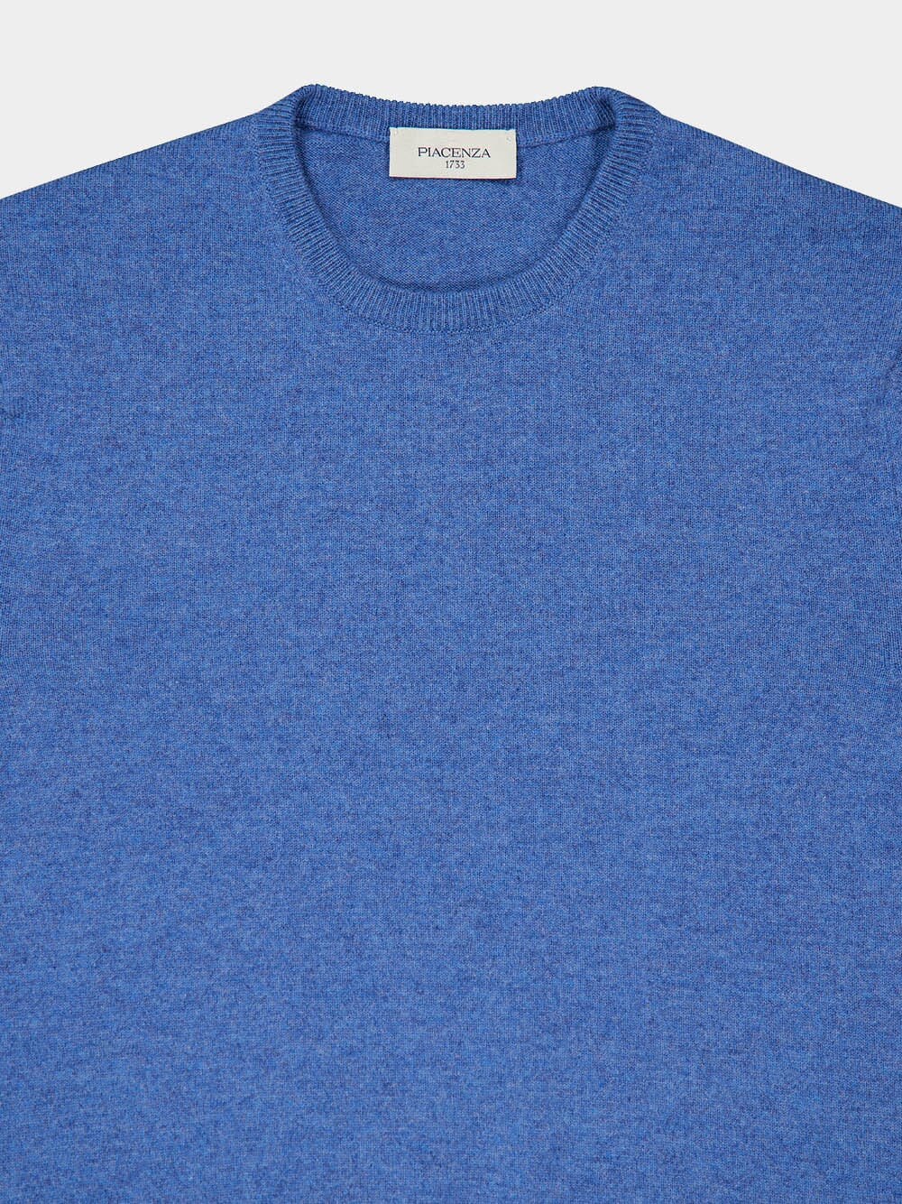 Denim Blue Cashmere Crewneck Sweater - Image 3