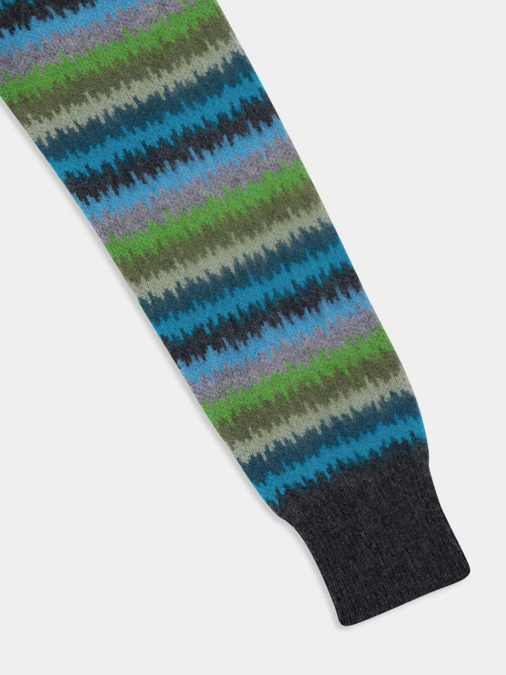 Striped Cashmere Turtleneck Sweater - Image 4