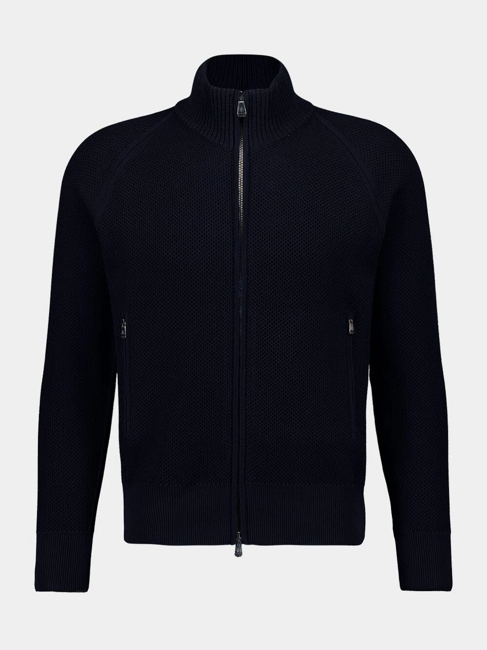 Dark Navy Cotton Bomber Jacket