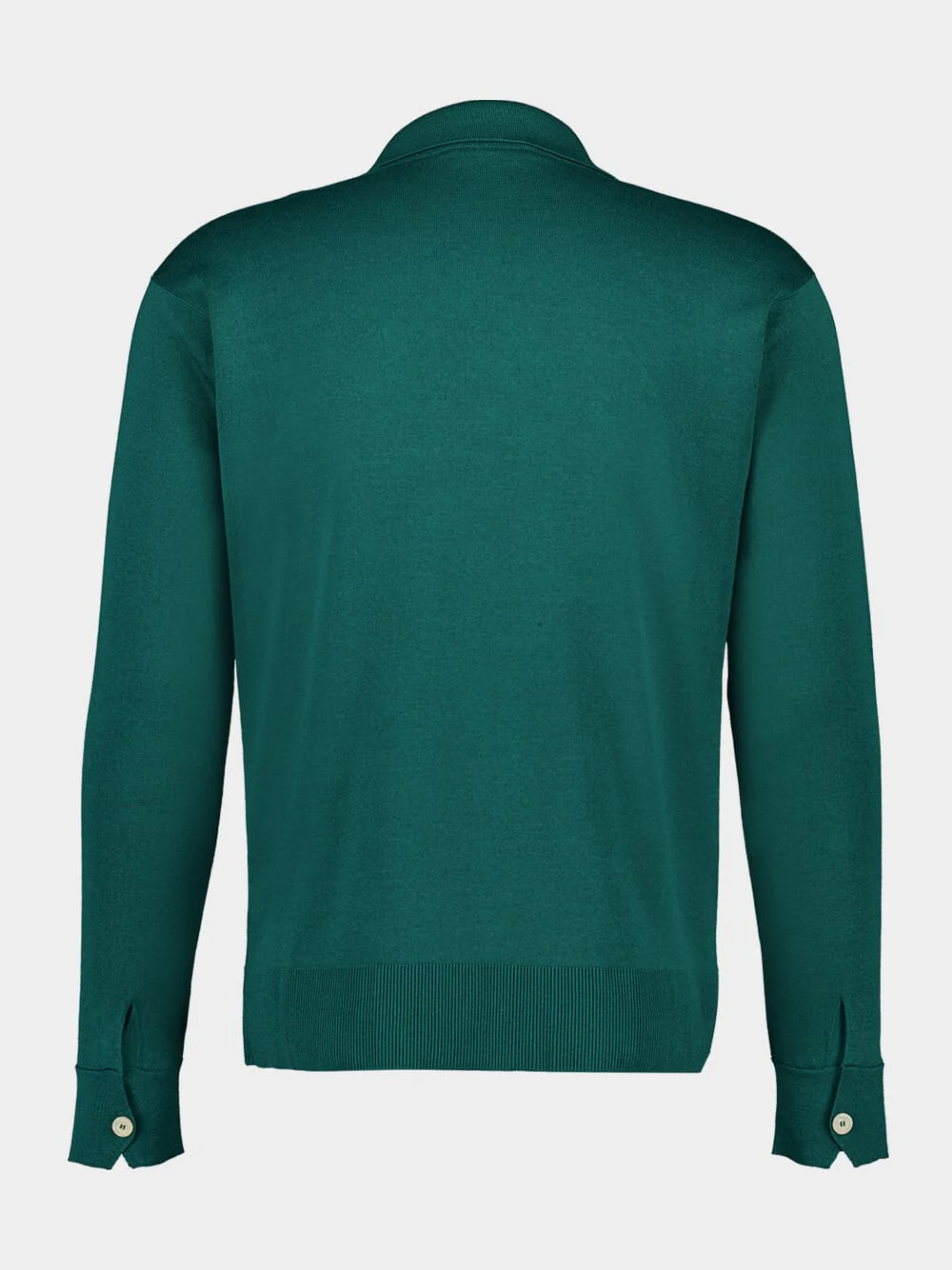 Forest Green Buttoned Overshirt - Image 2
