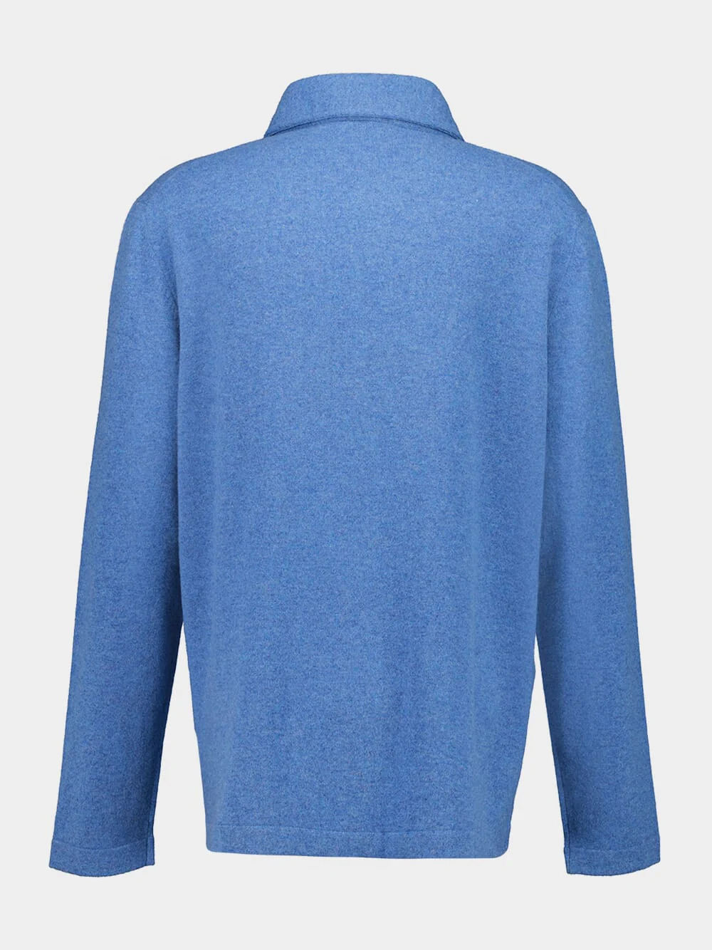 Light Blue Cashmere Button-Up Shirt - Image 2