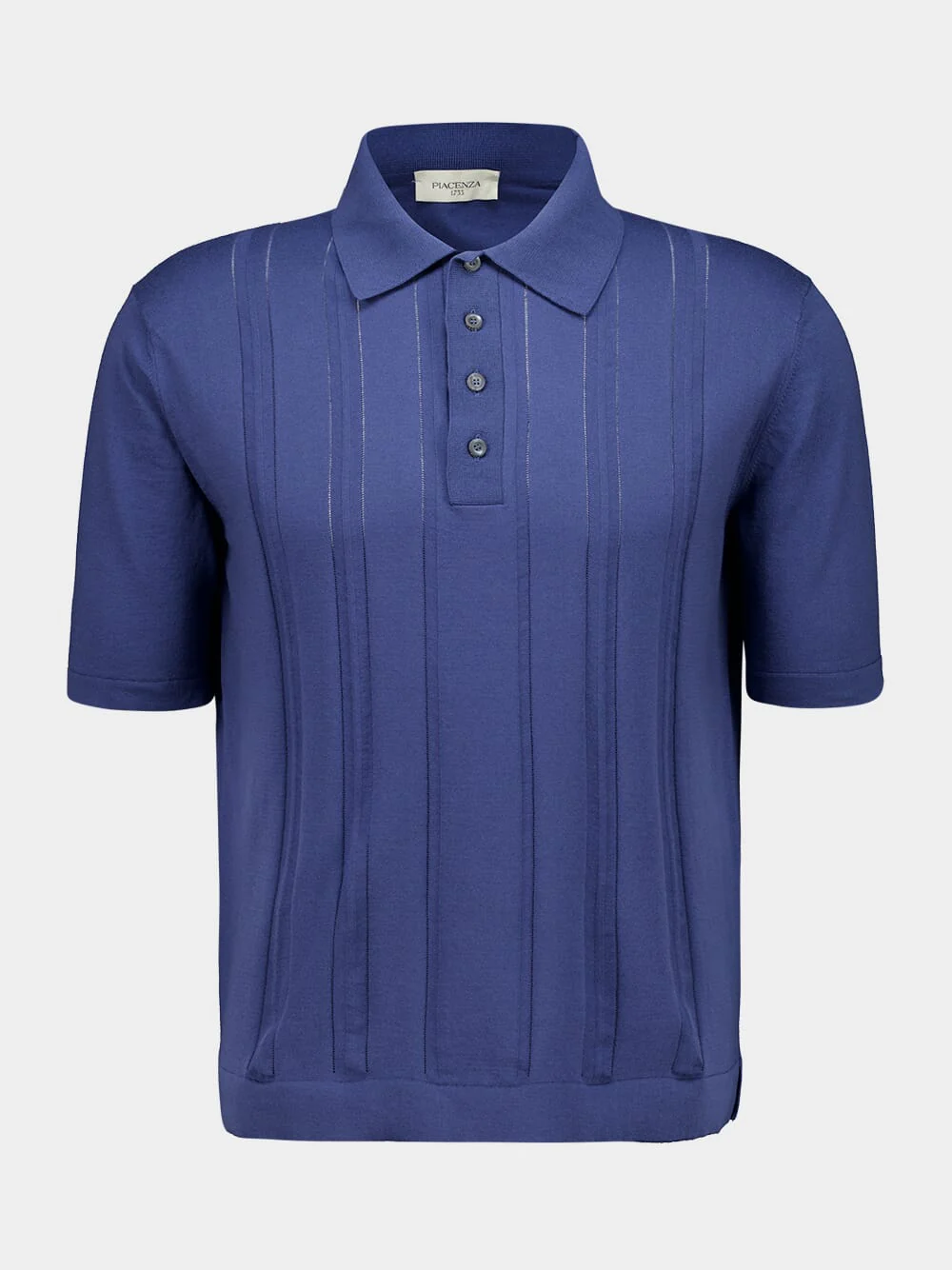 Light Blue Cotton Knit Polo