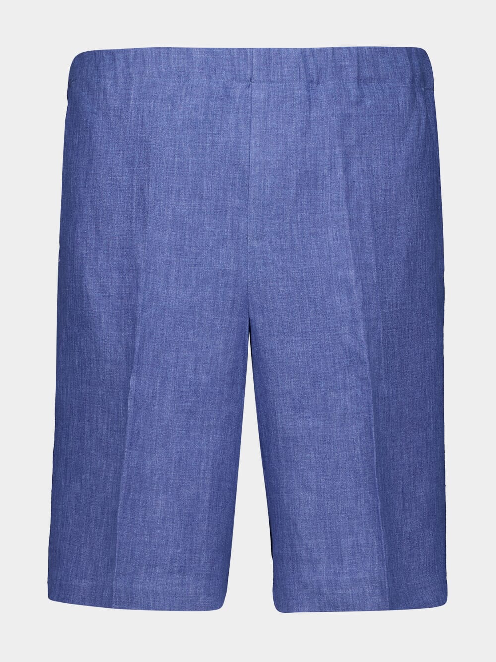 Light Denim Linen Bermuda Shorts