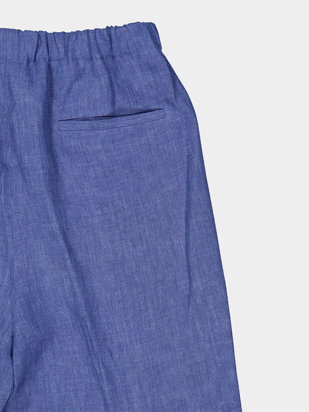 Light Denim Linen Bermuda Shorts - Image 4