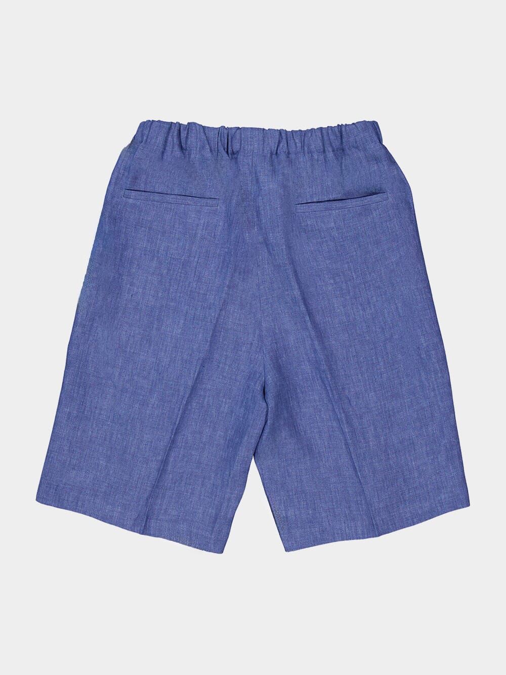 Light Denim Linen Bermuda Shorts - Image 6