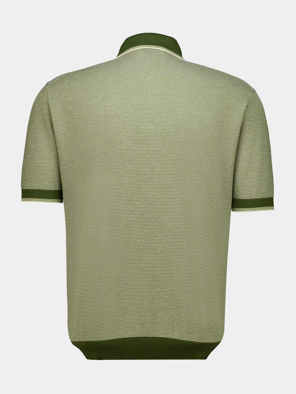 Light Green Cotton Knit Polo - Image 2
