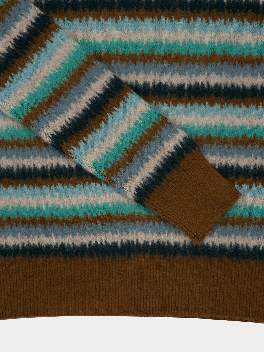 Multicolour Brushed Cashmere Crewneck Jumper - Image 3