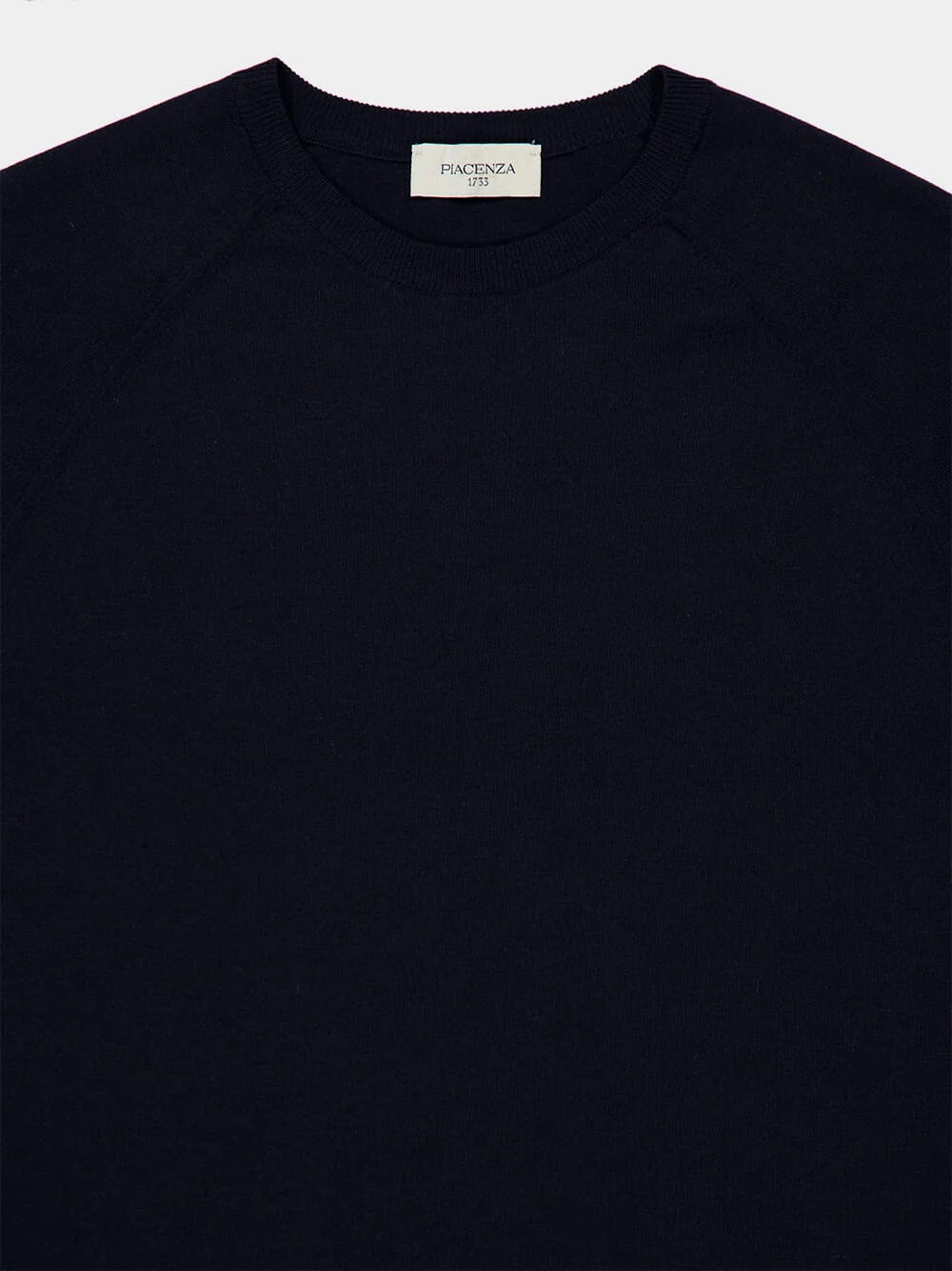 Navy Blue Short-Sleeve Cotton Jumper - Image 3