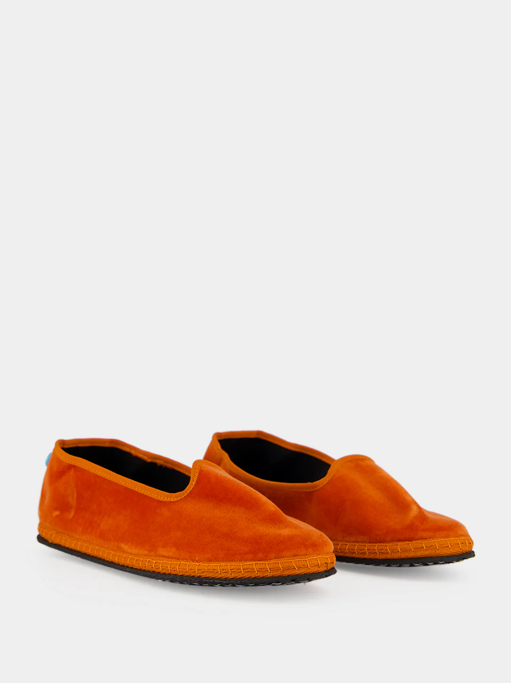 Modigliani Flats in Orange Velvet - Image 3
