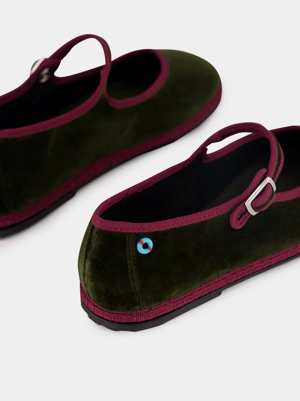 Loden Velvet Mary Jane Flats - Image 6