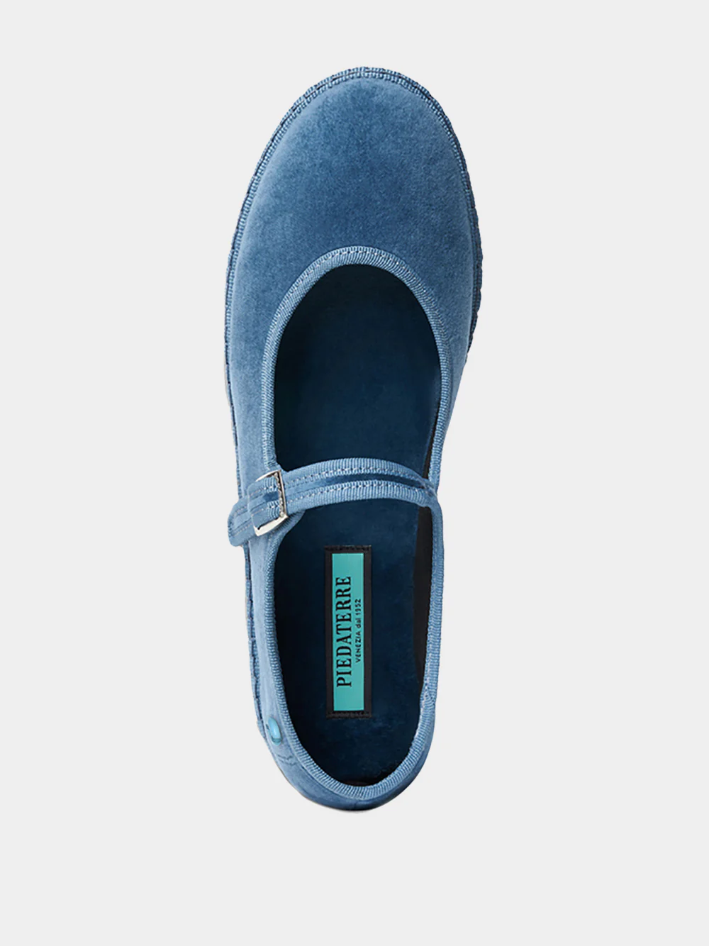 Mary Jane in Adriatic Blue Velvet - Image 3