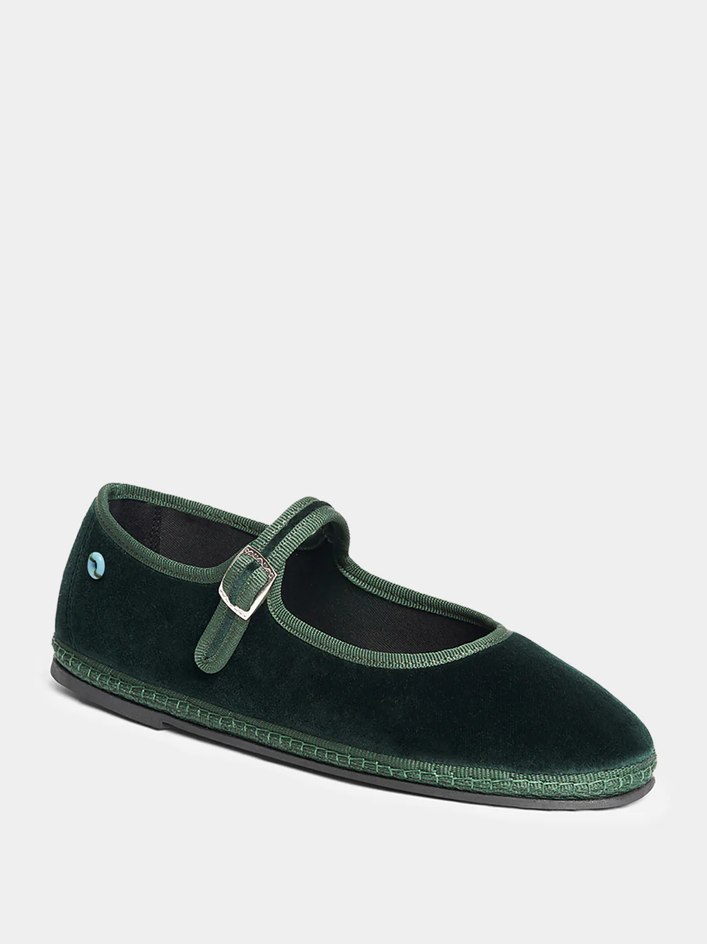 Mary Jane in Green Carnia Velvet - Image 2