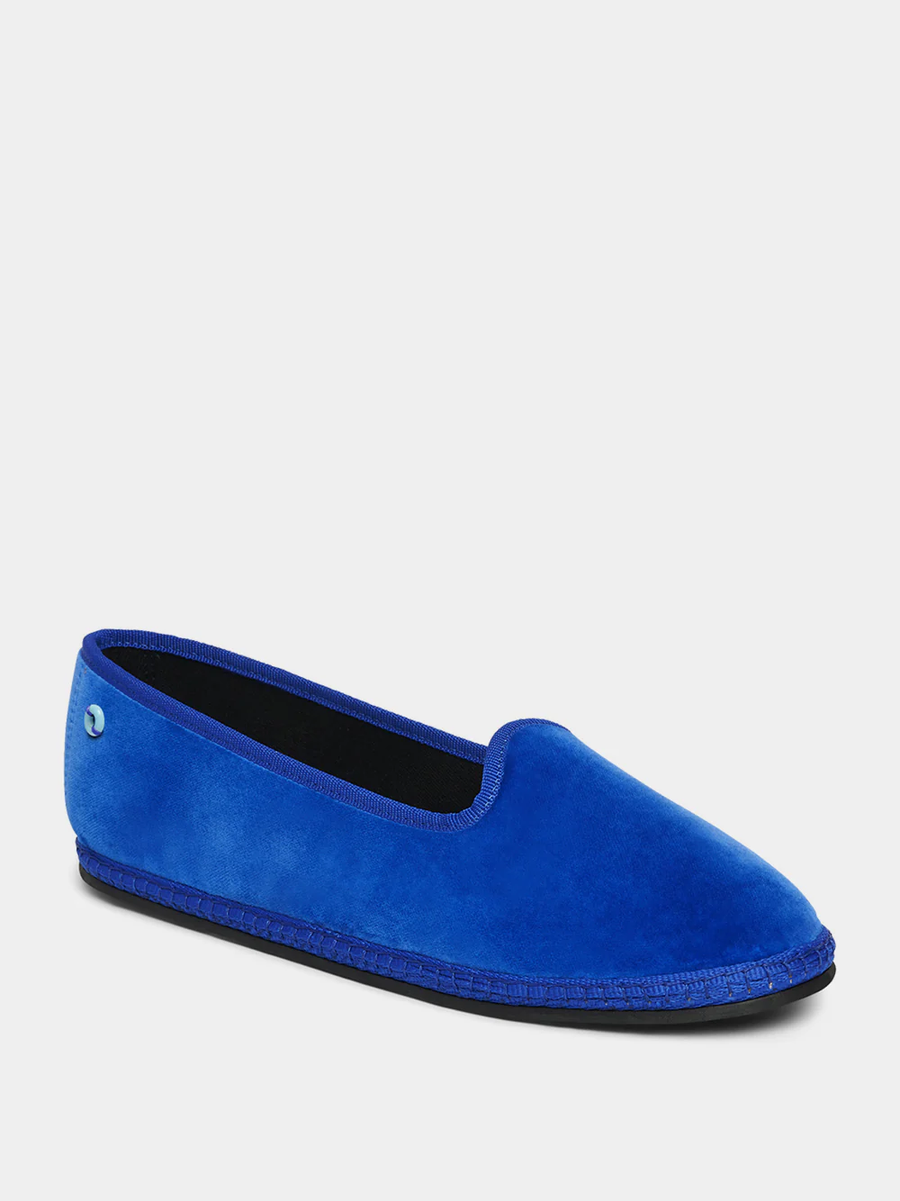 Modigliani Flats in Cobalt Blue Velvet - Image 2