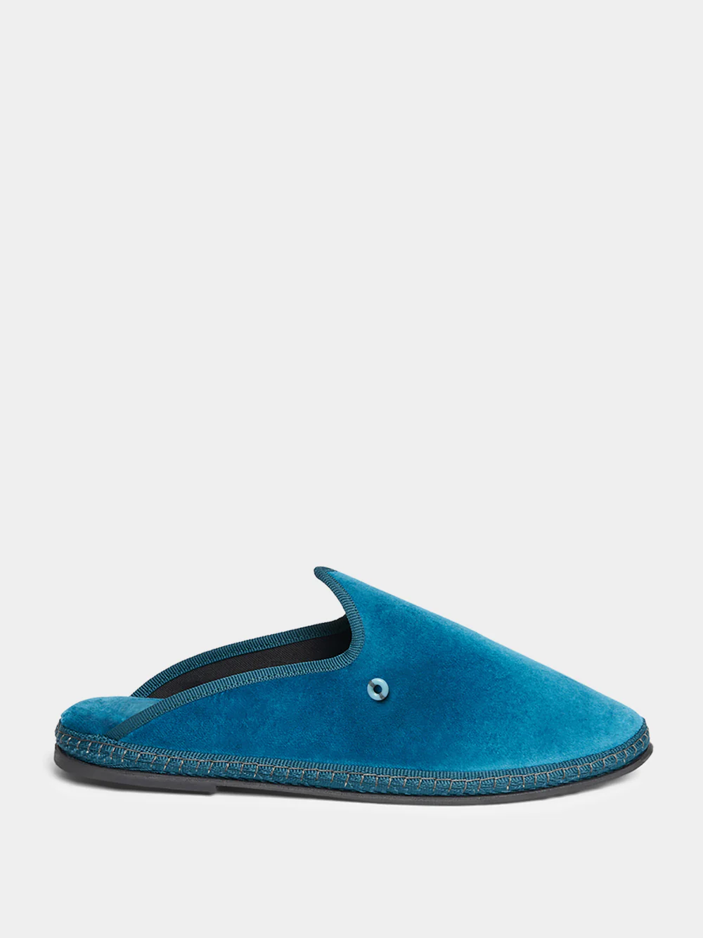 Blue Velvet Dandy Slippers