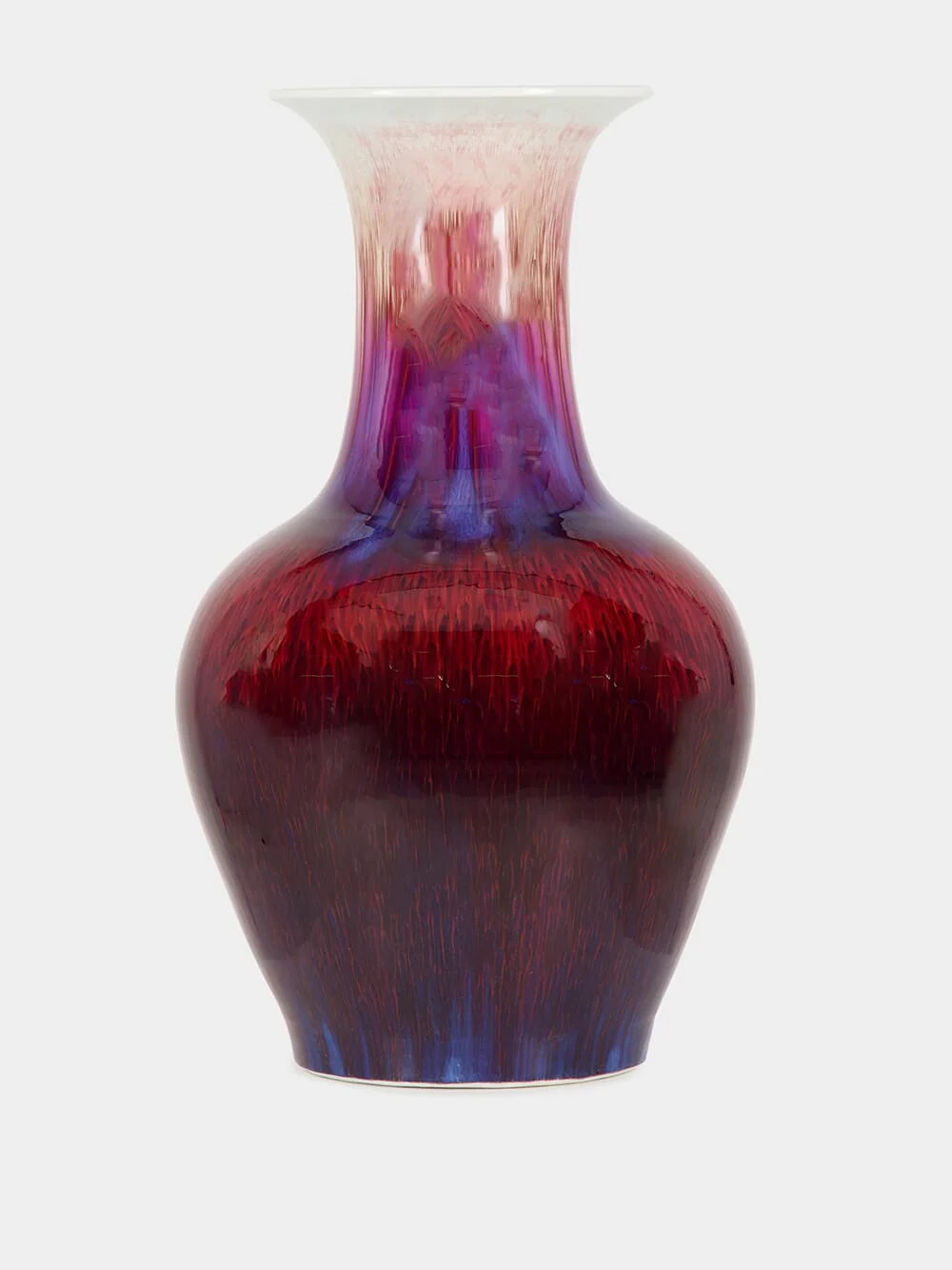 Vivid Gradient Curved Top Vase