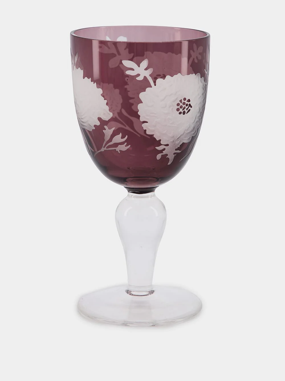 Set of 6 Peony Wine Glasses - Image 4