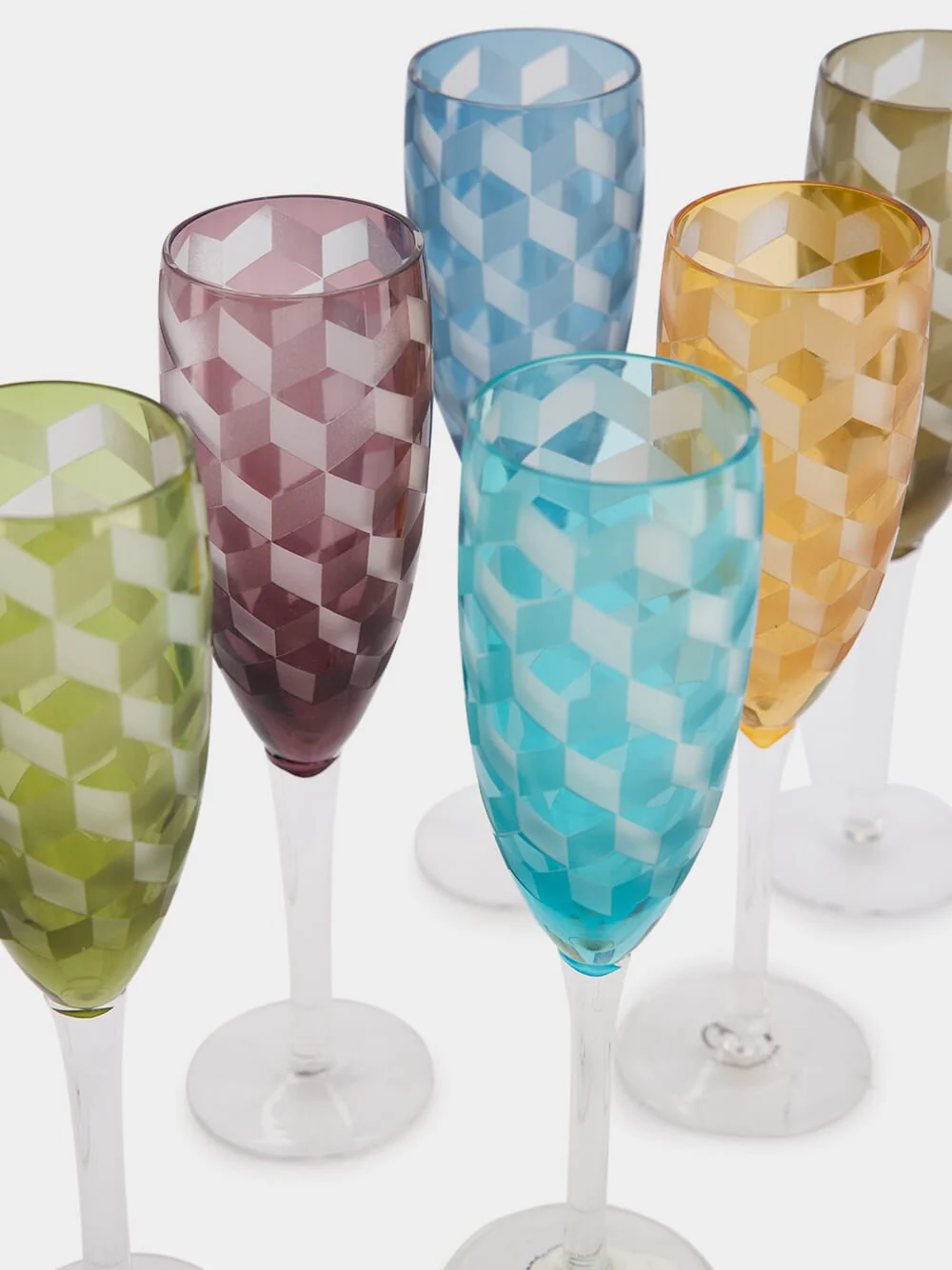 Set Of 6 Campagne Flute Glasses - Image 2